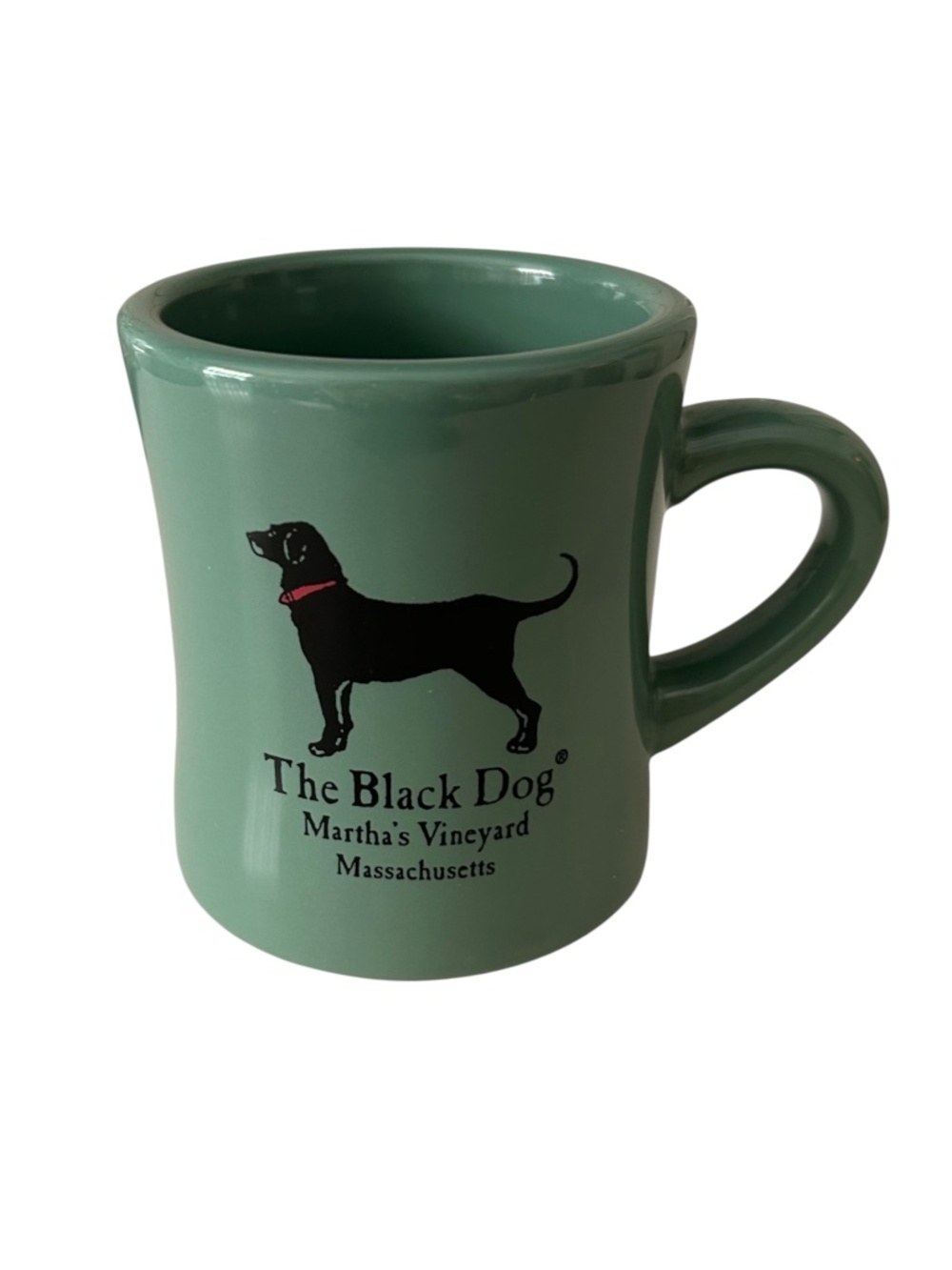 The Black Dog Mug Martha's Vineyard Massachusetts Rare Jade Green NWOT